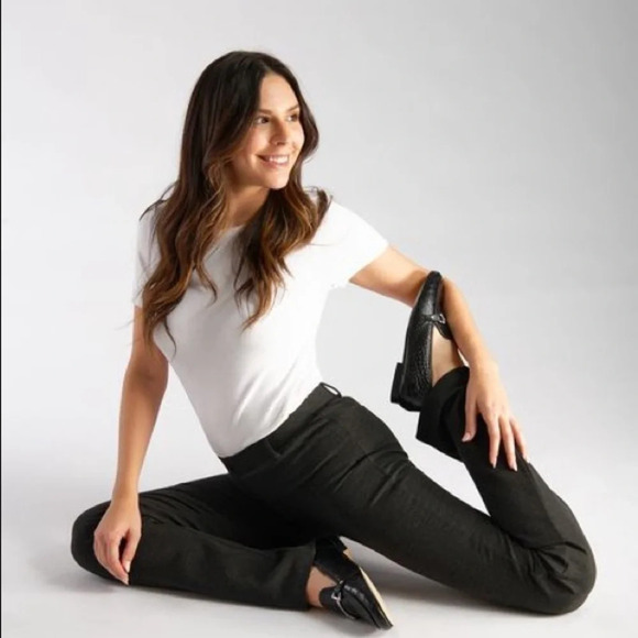 Betabrand Dress Pant Yoga Pant Straight-Leg class - Picture 4 of 16